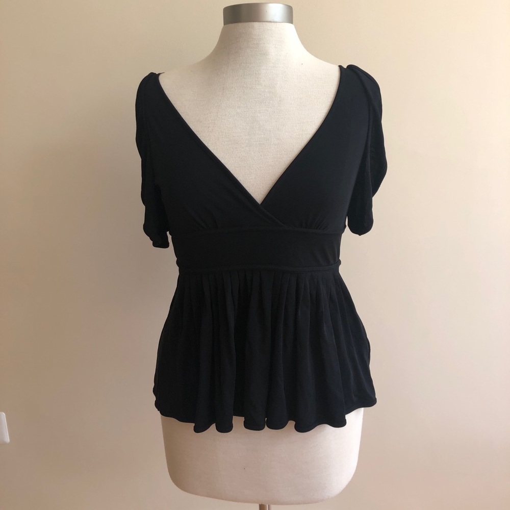 GUCCI deep v neck tunic top